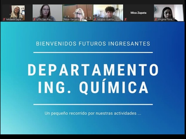 Bienvenida a los futuros ingresantes